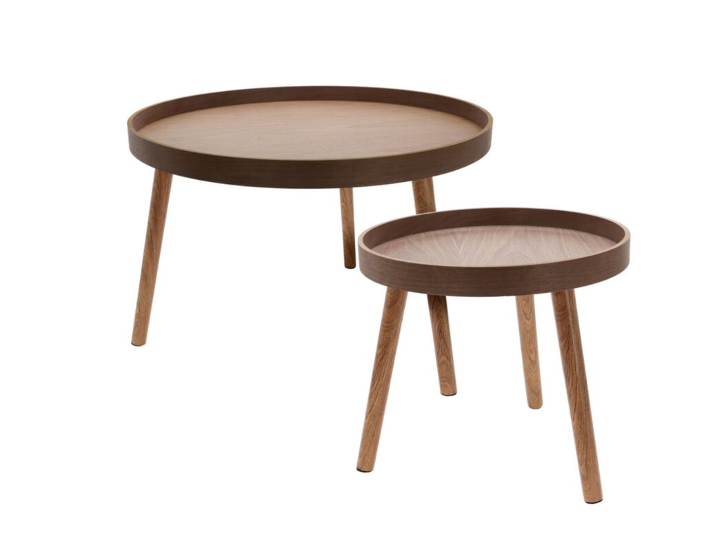 Τραπεζάκια Σαλονιού Side Table Round Set 2Pcs Kr8200310
