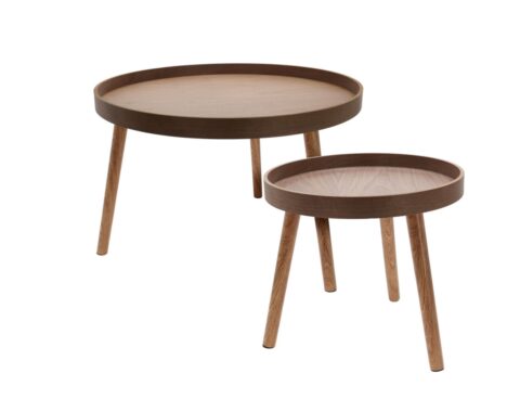 Τραπεζάκια Σαλονιού Side Table Round Set 2Pcs Kr8200310