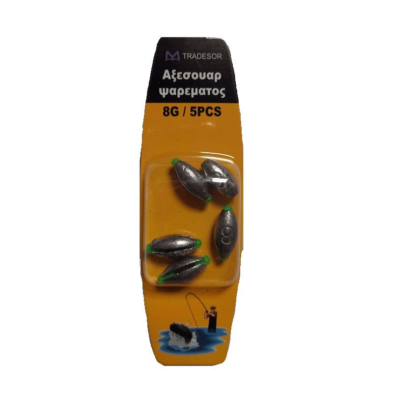 Βαρίδια αλιείας - 10gr - 4pcs - 930259