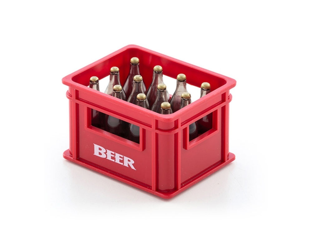 Ανοιχτήρια Χειρός Bottle Opener, Beerbox, Plastic, Iron, Red 2 6X6X6