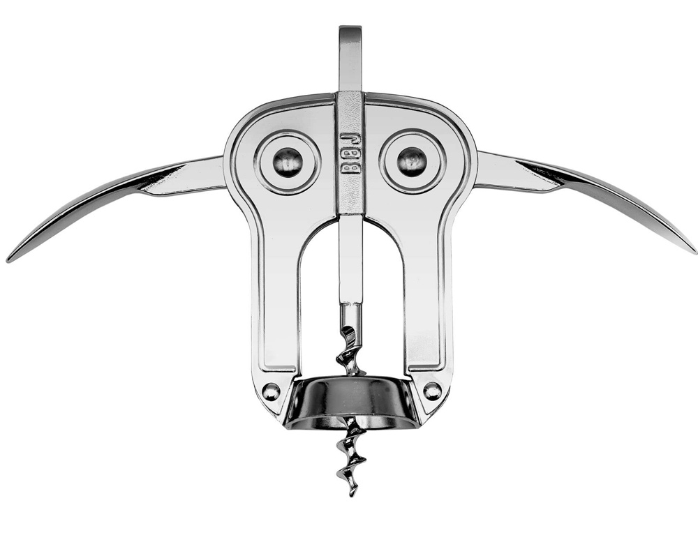 Ανοιχτήρια Χειρός Double Lever Owl Style Corkscrew Boj Chrome-Plated