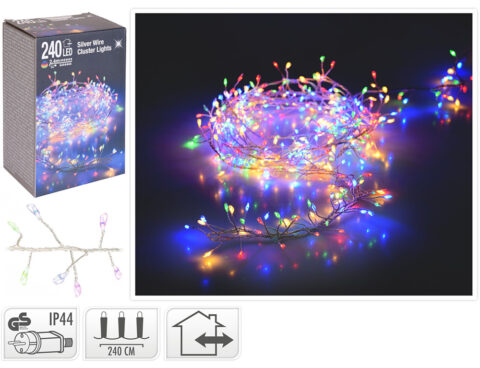 Χριστουγεννιάτικα Λαμπάκια Led Silverwire 240Led Cluster Ax8717420