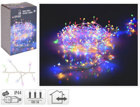 Χριστουγεννιάτικα Λαμπάκια Led Silverwire 480 Multi Cluster Ax8717440