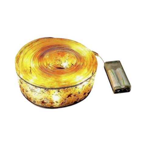 Χριστουγεννιάτικη διακοσμητική κορδέλα δέντρου με φωτισμό - 5m - 153056 - Warm White