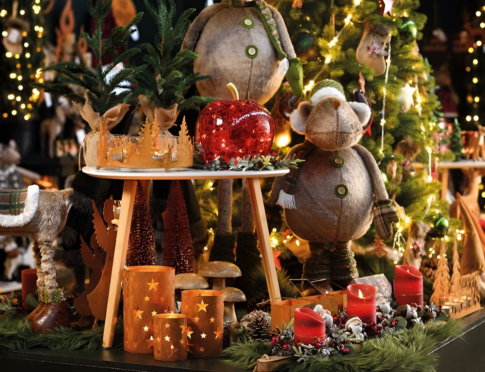 Διακόσμηση & Deco Σε Εορταστικό Πνεύμα Advent Wreath Winter Forest, Rusty Finish Tealight