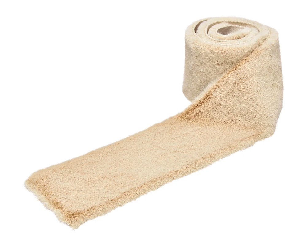 Διακόσμηση & Deco Σε Εορταστικό Πνεύμα Table Runner Faux Fur Polyester Beige (W/H/D) 160X