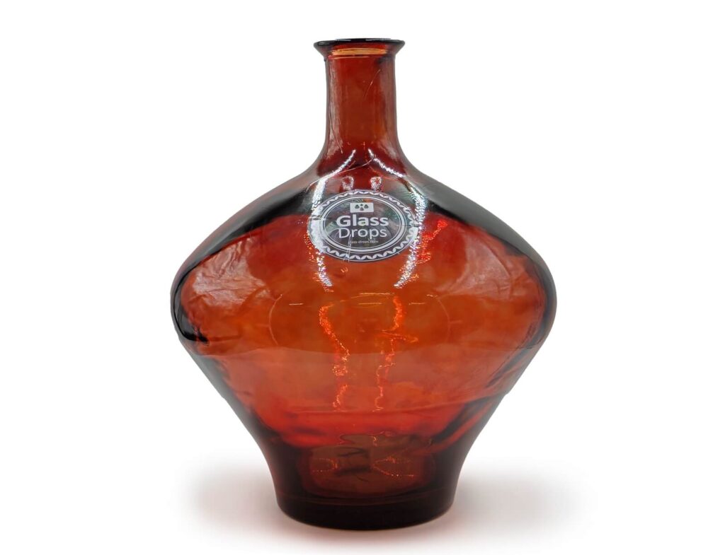 Διακόσμηση Σε Γυάλινο Design Διακοσμητικο Bazo Glass Drops Cherry Cream Meguino