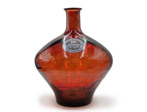 Διακόσμηση Σε Γυάλινο Design Διακοσμητικο Bazo Glass Drops Cherry Cream Meguino