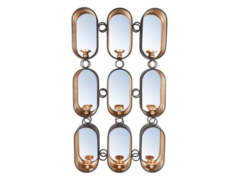 Διακοσμητικοί Καθρέφτες Countryfield Wall Mirror Vanity With Candle Holder