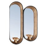 Διακοσμητικοί Καθρέφτες Countryfield Wall Mirror With Candle Holders 93.5