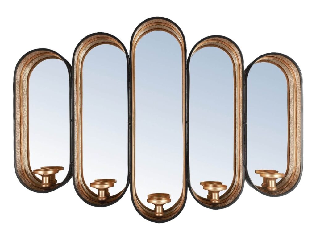 Διακοσμητικοί Καθρέφτες Countryfield Wall Mirror With Candle Holders 93.5