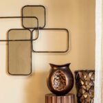 Διακοσμητικοί Καθρέφτες Ptmd Mirror Feron Iron Frame Rectangles 84 Cm