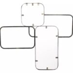 Διακοσμητικοί Καθρέφτες Ptmd Mirror Feron Iron Frame Rectangles 84 Cm
