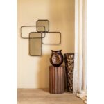 Διακοσμητικοί Καθρέφτες Ptmd Mirror Feron Iron Frame Rectangles 84 Cm