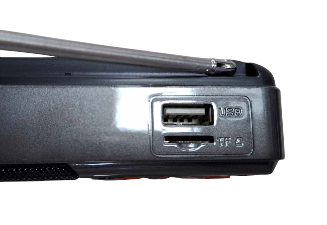 Επαναφορτιζόμενο ραδιόφωνο με Bluetooth - PR-808BT - 241335 - Red