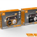 Επαναφορτιζόμενο ραδιόφωνο Retro με Bluetooth - PR-1002BT - 241434 - Brown