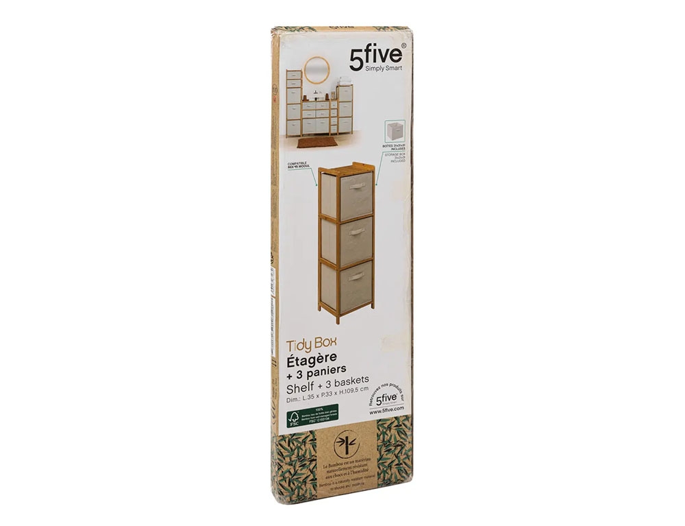 Έπιπλα Μπάνιου Bam Shelf X3 31X31 Tidy Box 174901