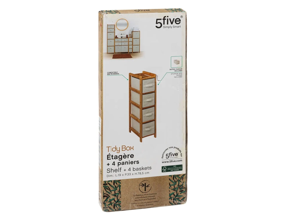 Έπιπλα Μπάνιου Shelf X4 15X31 Tidy Box 174903