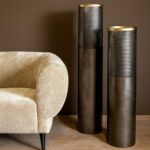 Φαναράκια Ptmd Hurricane Lamp Merdo Pillar Black 100 Cm