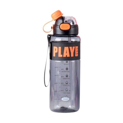 Φορητό παγούρι πλαστικό - 800ml - 722412 - Black