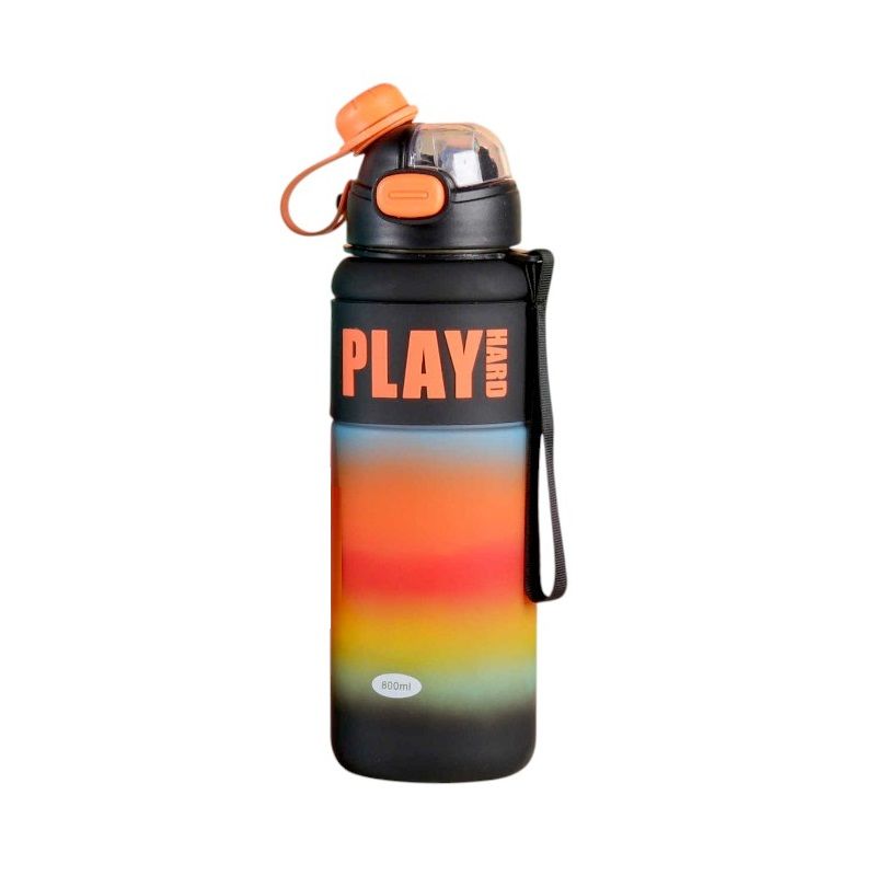 Φορητό παγούρι πλαστικό - 800ml - 722429 - Black