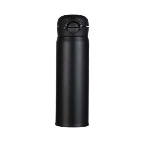 Φορητό παγούρι-θερμός με καλαμάκι - YCBW634 - 500ml - 696345 - Black