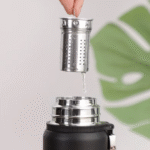 Φορητό παγούρι-θερμός με κούπα - 600ml - 312598 - Green
