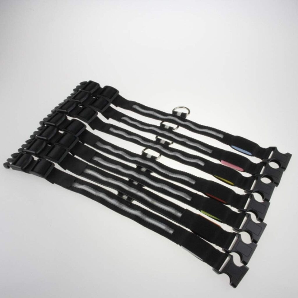 Φωτεινό περιλαίμιο - κολάρο σκύλου - 2.5cm - S/M/L - 10pcs - 550233