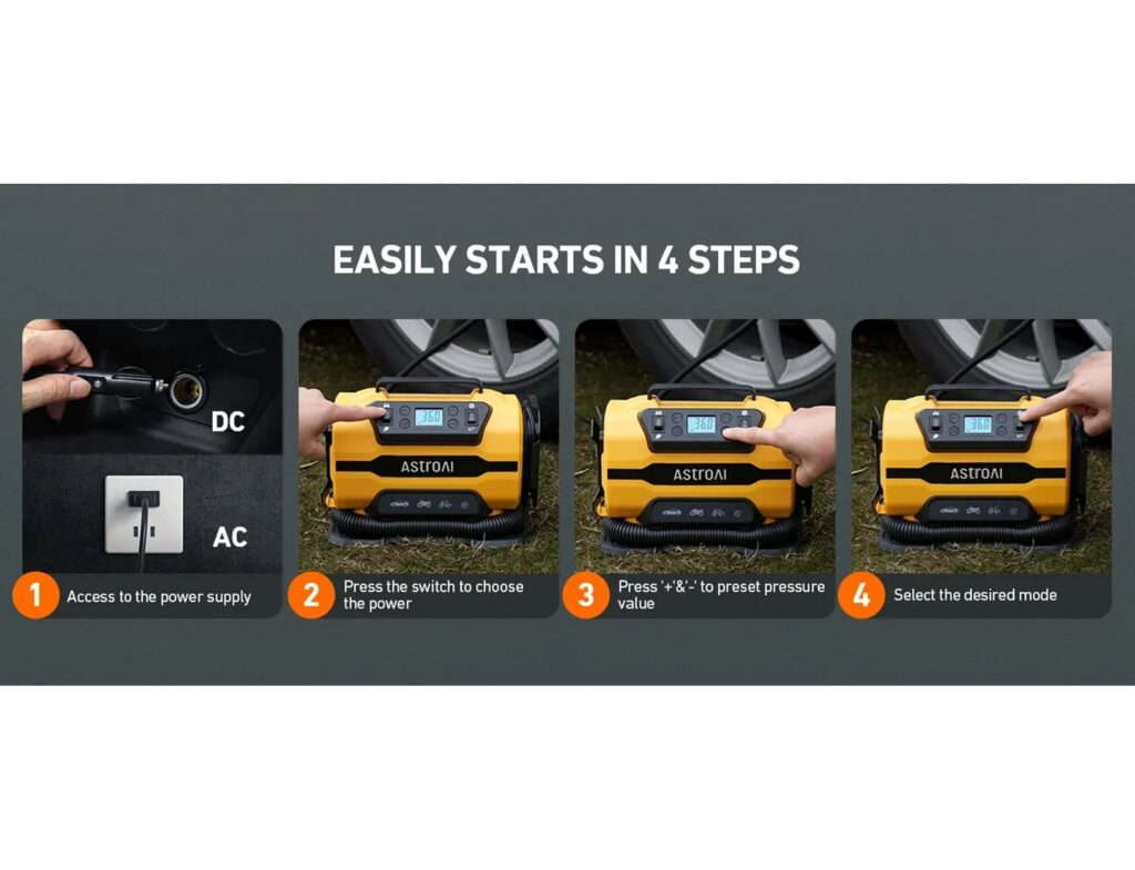 Ηλεκτρικές Τρόμπες  Tire Inflator Astroai Atj-8366