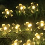 Ηλιακή γιρλάντα φωτισμού LED - Λουλούδι - 5m+1m - 20D - 152899 - Warm White