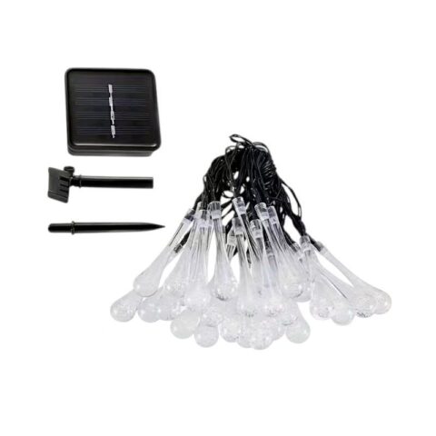 Ηλιακή γιρλάντα φωτισμού LED - Σταγόνα - 5m+1m - 20D - 152813 - RGB