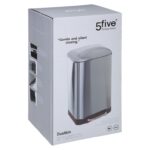 Κάδοι Απορριμάτων 30L Metal Dustbin Ariane Steel Five 133683A