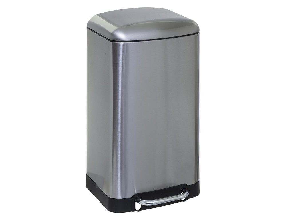 Κάδοι Απορριμάτων 30L Metal Dustbin Ariane Steel Five 133683A
