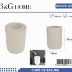 Κάδος απορριμμάτων μπάνιου πλαστικός - Beige - 21563