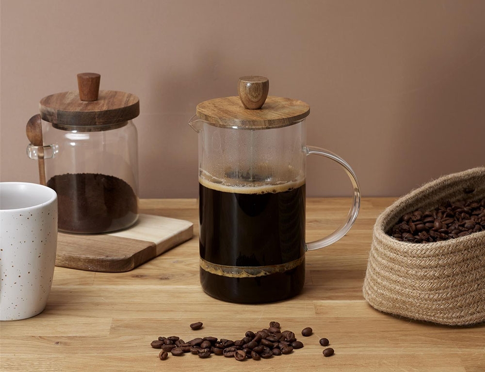 Καφετιέρες Φιλτρου Χειρός Cafetiere A Piston Verre Acacia 85Cl M8 Ka0093