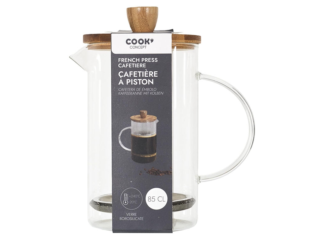 Καφετιέρες Φιλτρου Χειρός Cafetiere A Piston Verre Acacia 85Cl M8 Ka0093