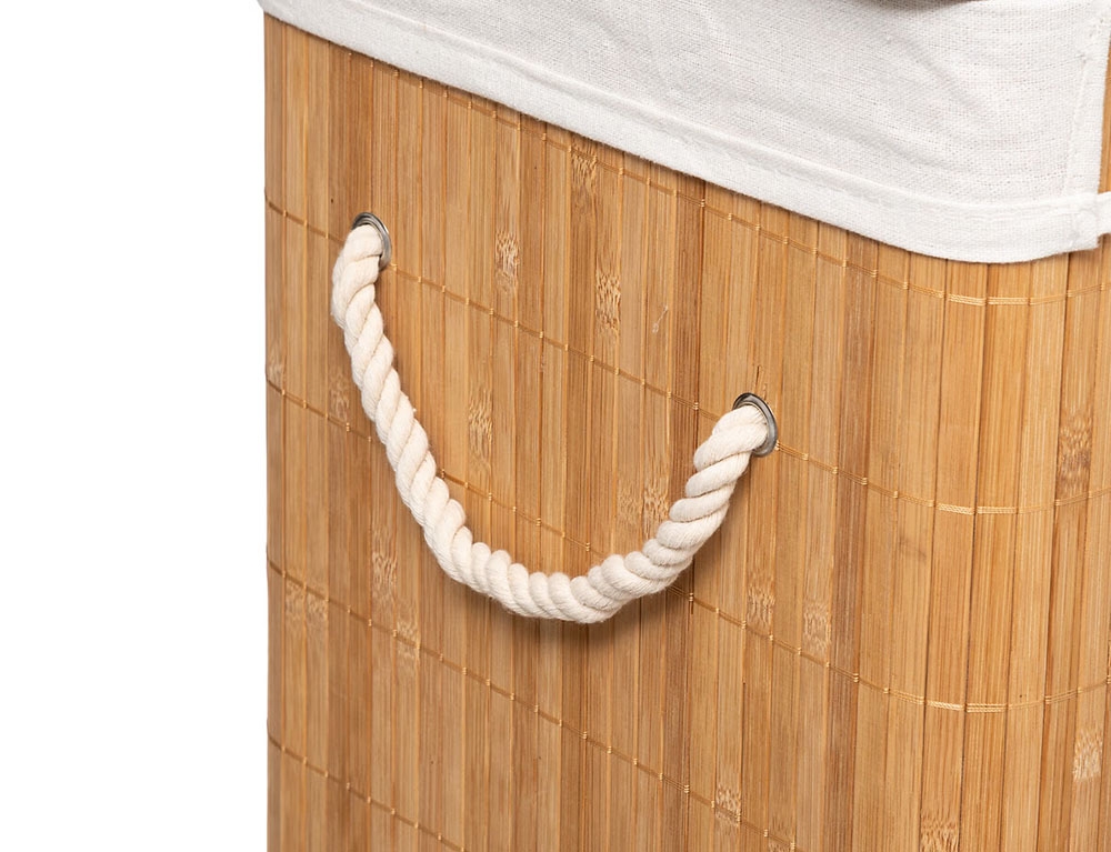 Καλάθια Για Άπλυτα Rect Bamboo Laundry Basket Five 60L 161045A