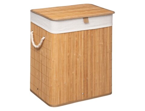 Καλάθια Για Άπλυτα Rect Bamboo Laundry Basket Five 60L 161045A
