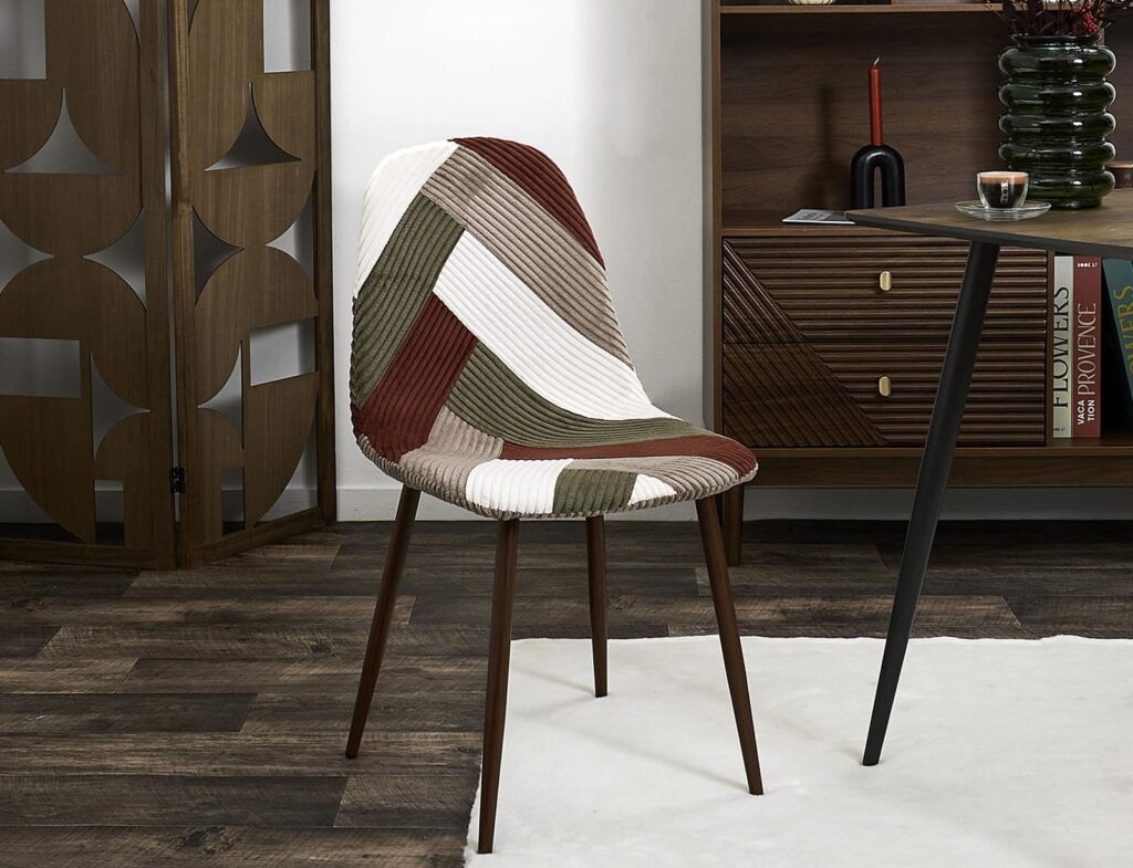 Καρέκλες & Πολυθρόνες Patchwork Chair Cotele Scott Hd0547