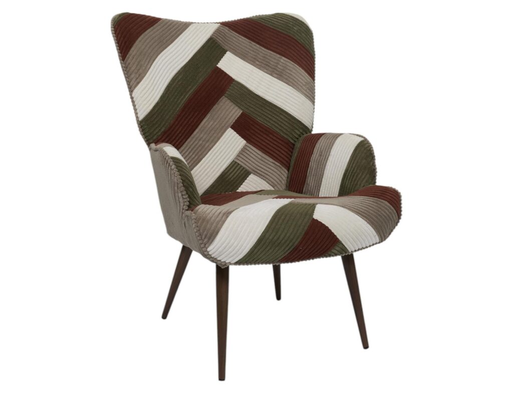 Καρέκλες & Πολυθρόνες Patchwork Living Room Armchair Scott Hd0549