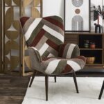 Καρέκλες & Πολυθρόνες Patchwork Living Room Armchair Scott Hd0549
