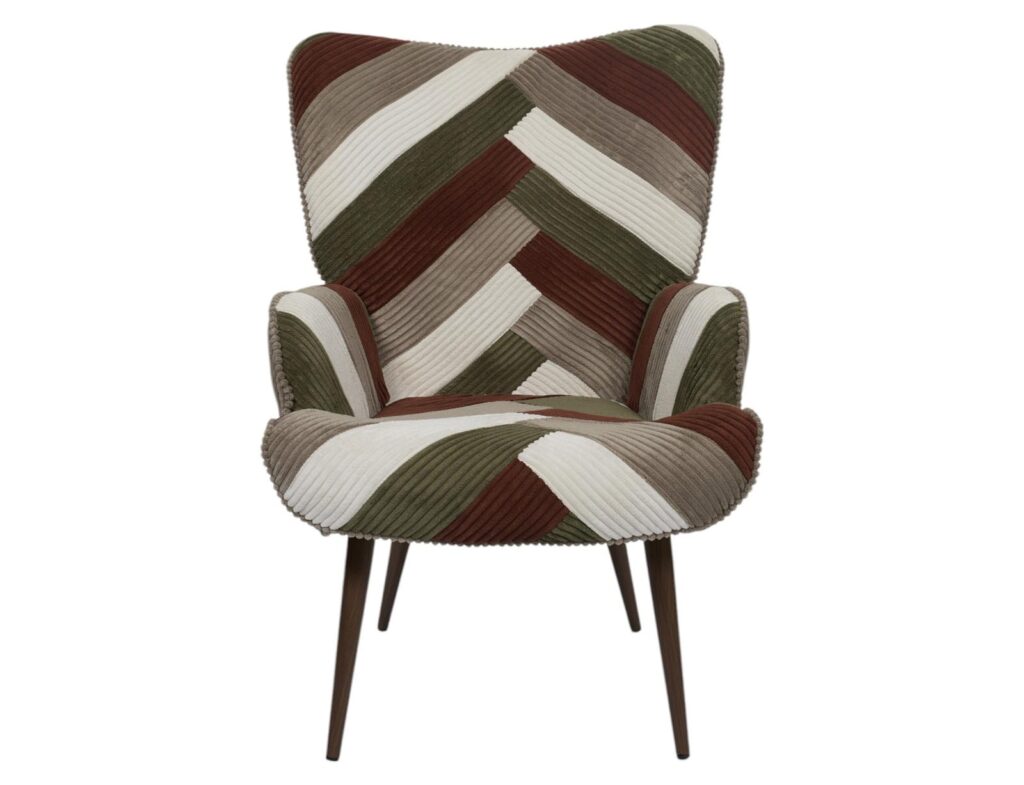 Καρέκλες & Πολυθρόνες Patchwork Living Room Armchair Scott Hd0549