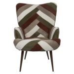 Καρέκλες & Πολυθρόνες Patchwork Living Room Armchair Scott Hd0549