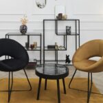 Καρέκλες & Πολυθρόνες Round Velvet Armchair Giulia Black Hd0065