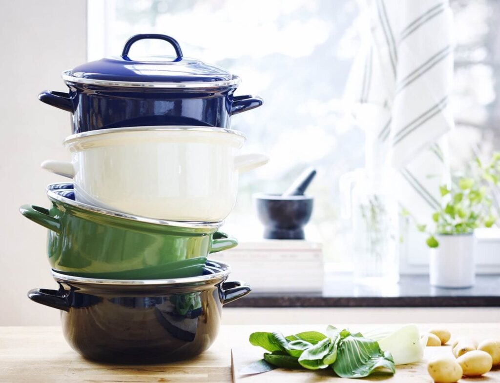 Κατσαρόλες Bk, Dutch Dutch Oven With Lid 24Cm Blue, Enameled