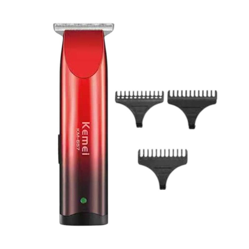 Κουρευτική μηχανή & trimmer - KM-657 - Kemei - Red