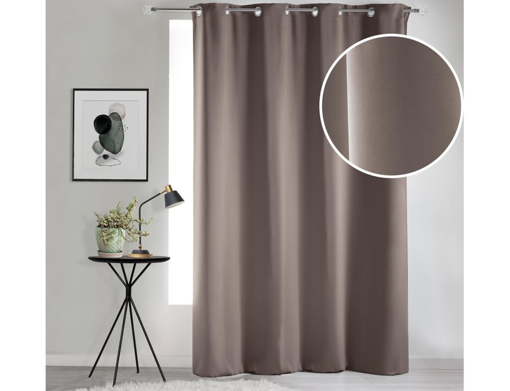 Κουρτίνα Blackout Occult Douceur D'intérieur - 135X280Cm - Καφέ