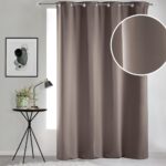Κουρτίνα Blackout Occult Douceur D'intérieur - 135X280Cm - Καφέ