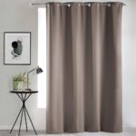Κουρτίνα Blackout Occult Douceur D'intérieur - 135X280Cm - Καφέ
