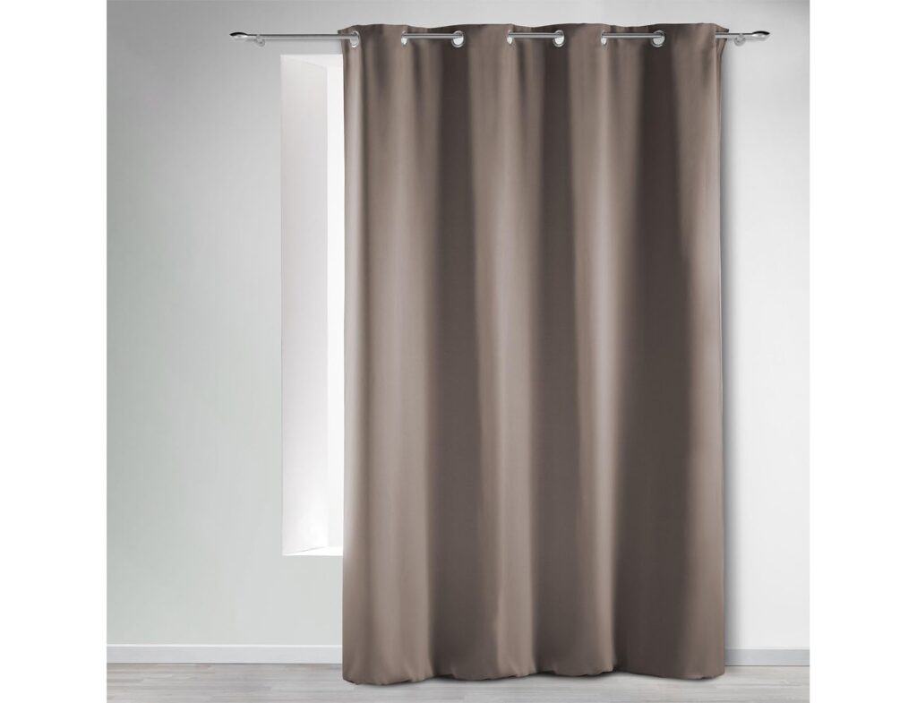 Κουρτίνα Blackout Occult Douceur D'intérieur - 135X280Cm - Καφέ